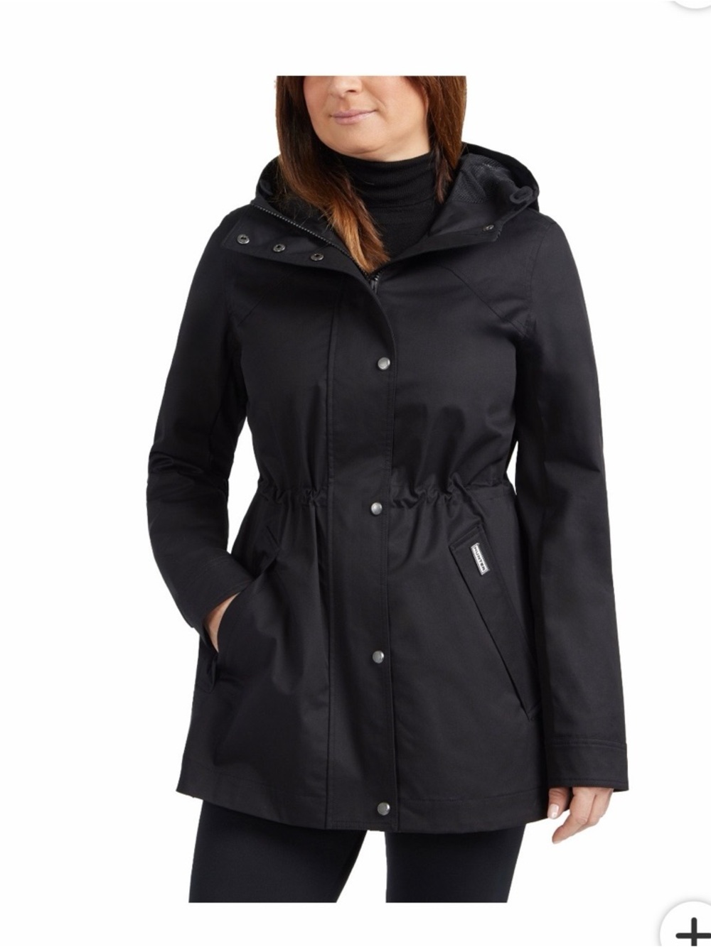 🖤 Hunter Black Women's Hooded Raincoat Jacket 🖤